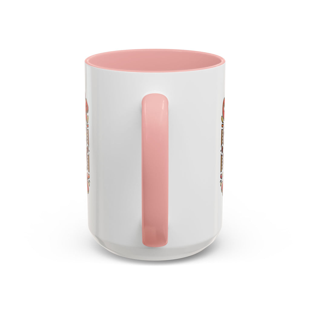Coffee Addict Accent Mug — "Coffee Power" Retro Coffee Lover Gift (11oz/15oz)