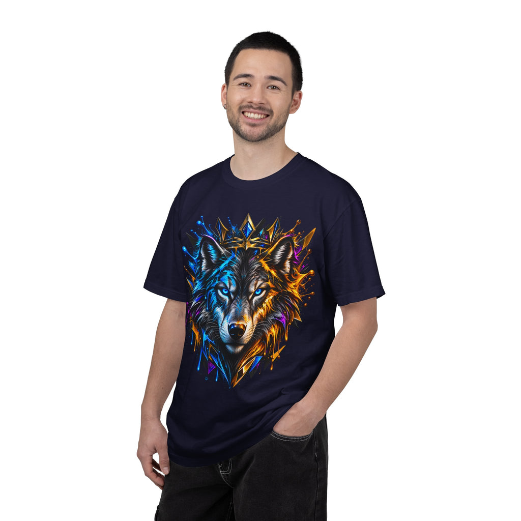Wolf Head Graphic T-Shirt — Colorful Splash Art Tee