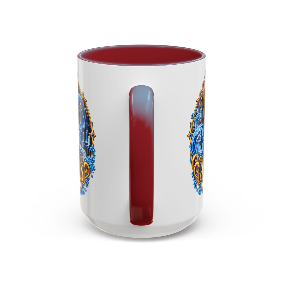 Aquarius Zodiac Coffee Mug — Illustrated Water Bearer Astrology Gift (11/15oz)