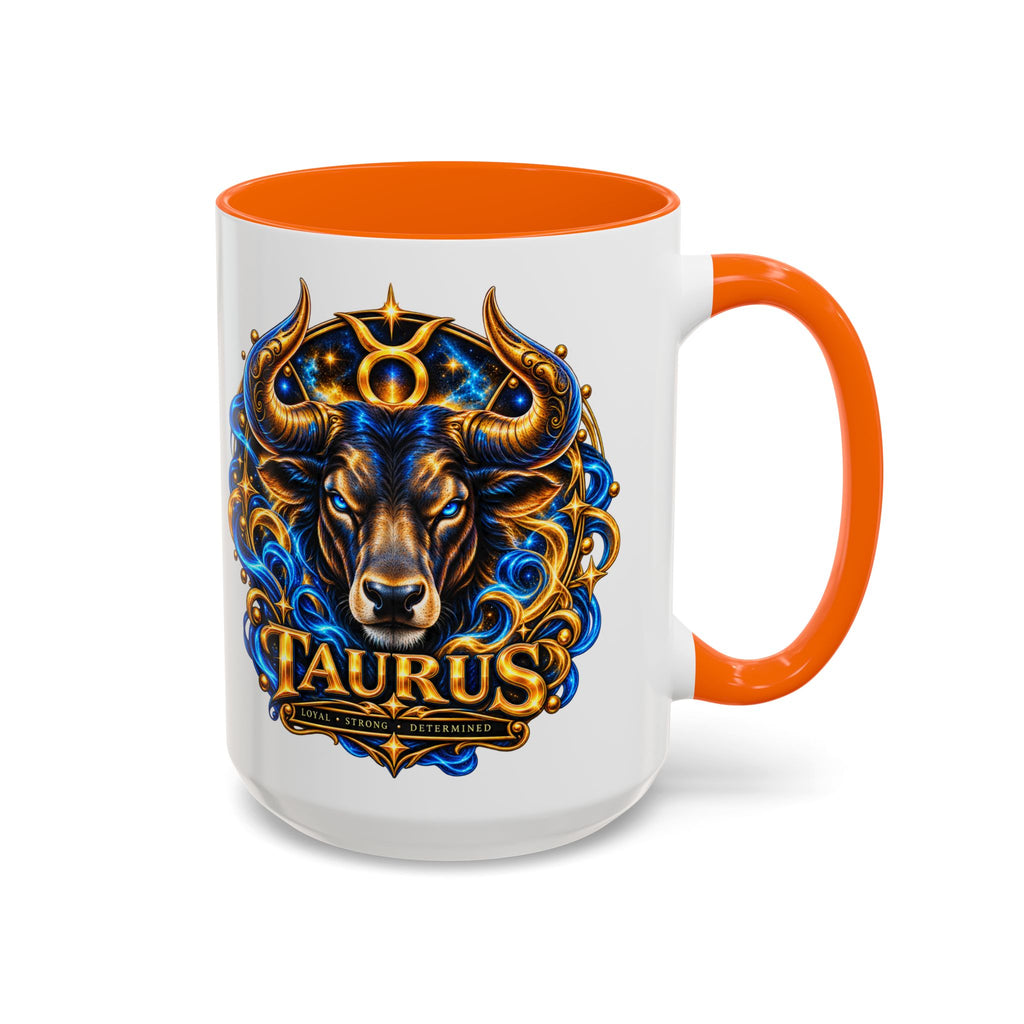 Taurus Coffee Mug — Zodiac Bull Accent Mug (11/15oz)