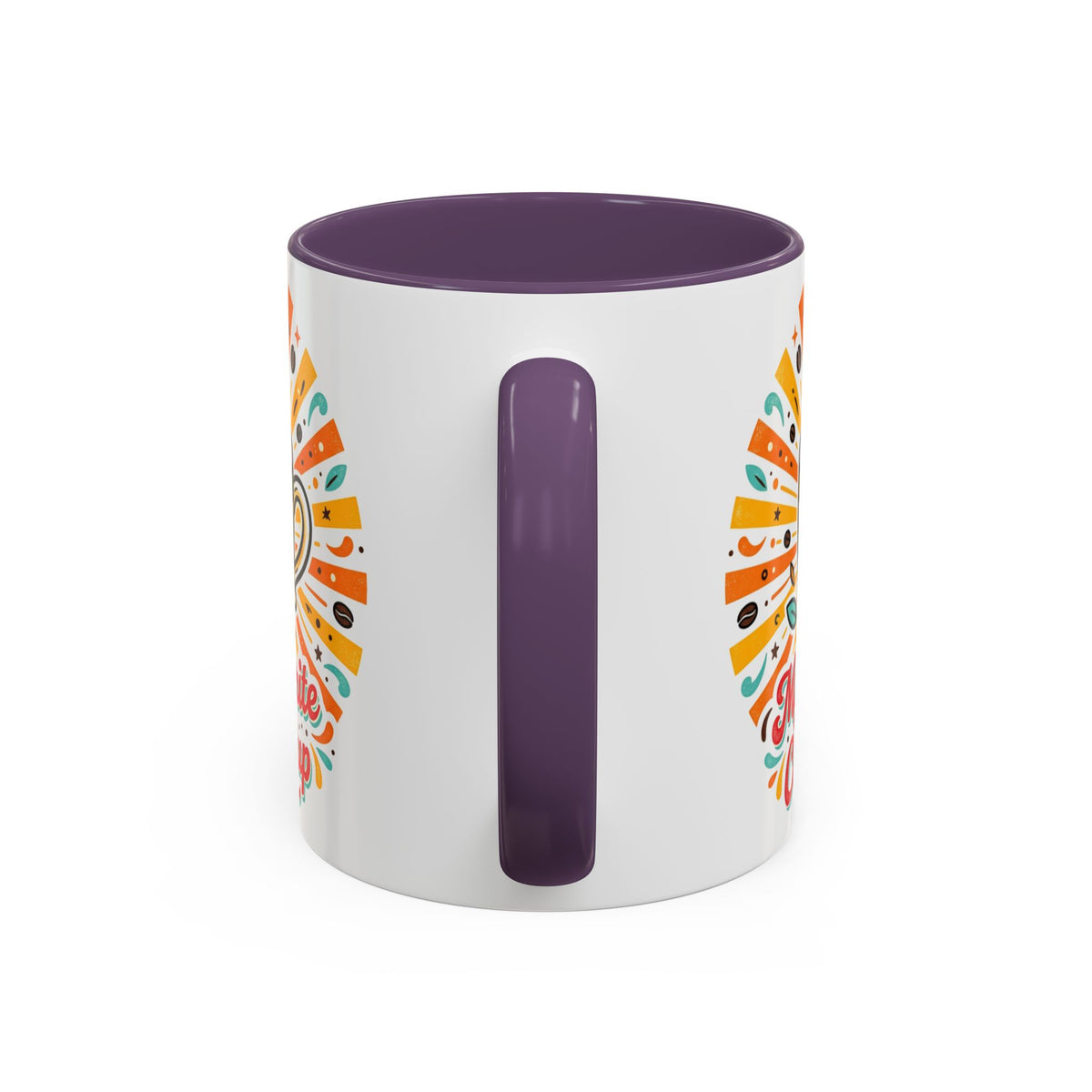My Favorite Coffee Cup Accent Mug — Colorful Ceramic Coffee Mug (11/15oz)