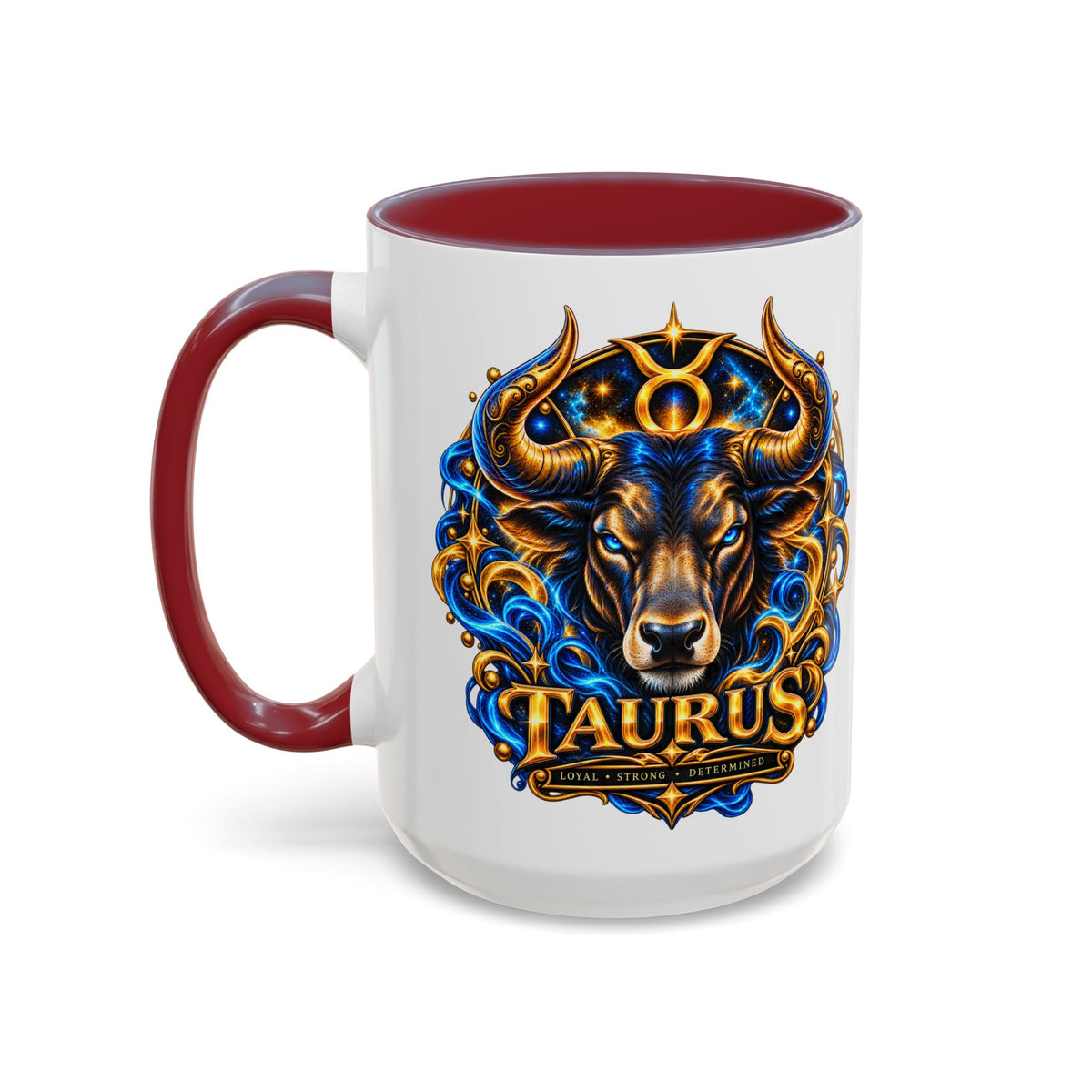 Taurus Coffee Mug — Zodiac Bull Accent Mug (11/15oz)