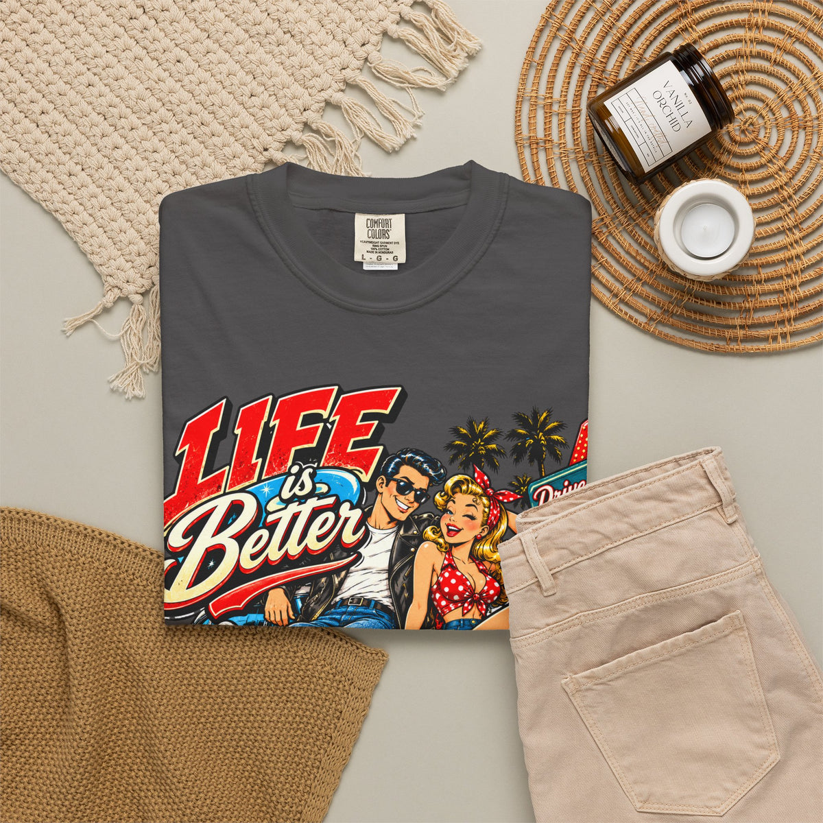 Life Is Better Drive-In Vintage T-Shirt