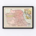 Vintage Map of San Francisco, California 1897