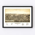 Vintage Map of Merrimac, Massachusetts 1889