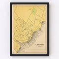 Vintage Map of Eastport, Maine 1894