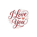 I Love You Vinyl Decal