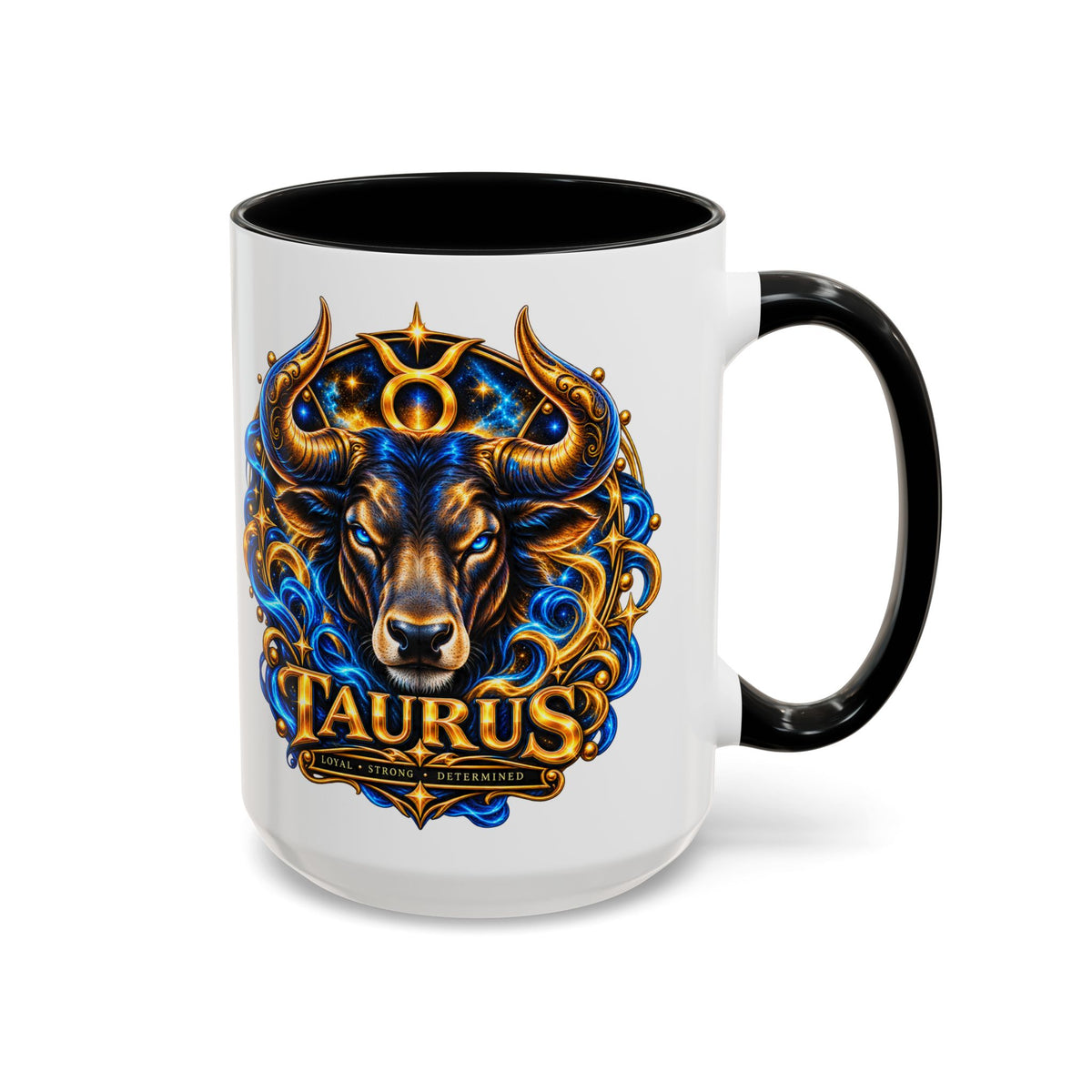 Taurus Coffee Mug — Zodiac Bull Accent Mug (11/15oz)