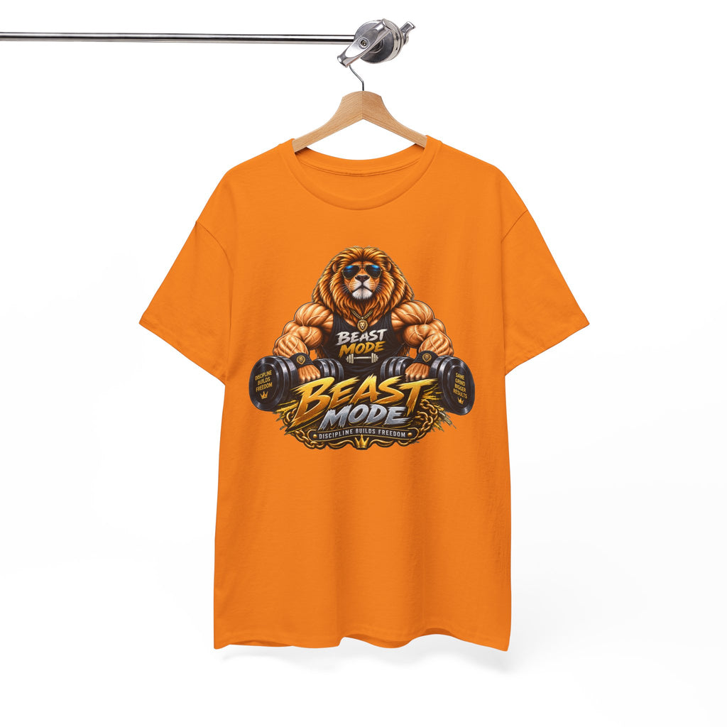 Beast Mode Lion T-Shirt — Workout Gym Fitness Tee