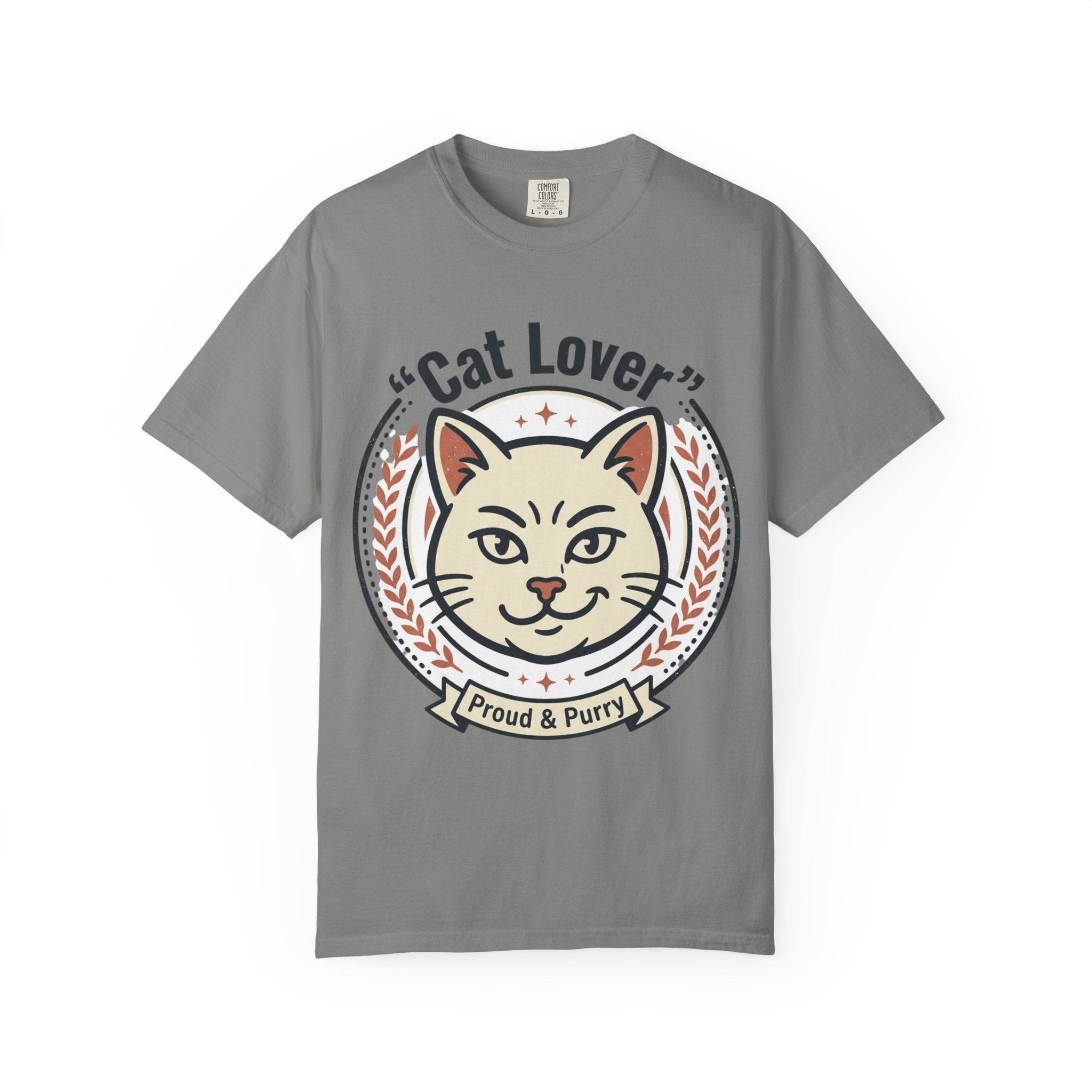 Cat Lover T-Shirt — "Proud & Purry" Retro Cat Graphic Tee