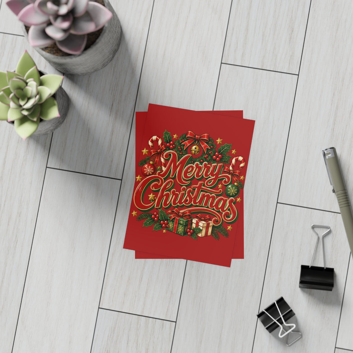 Merry Christmas Postcard Bundles (envelopes included)