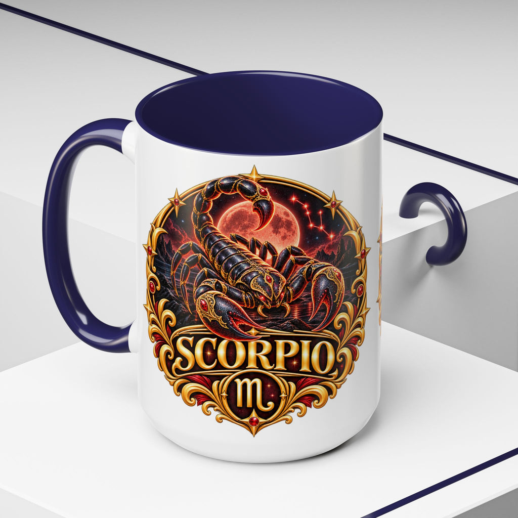 Scorpio Zodiac Coffee Mug — Bold Scorpion Astrology Design (11/15oz)