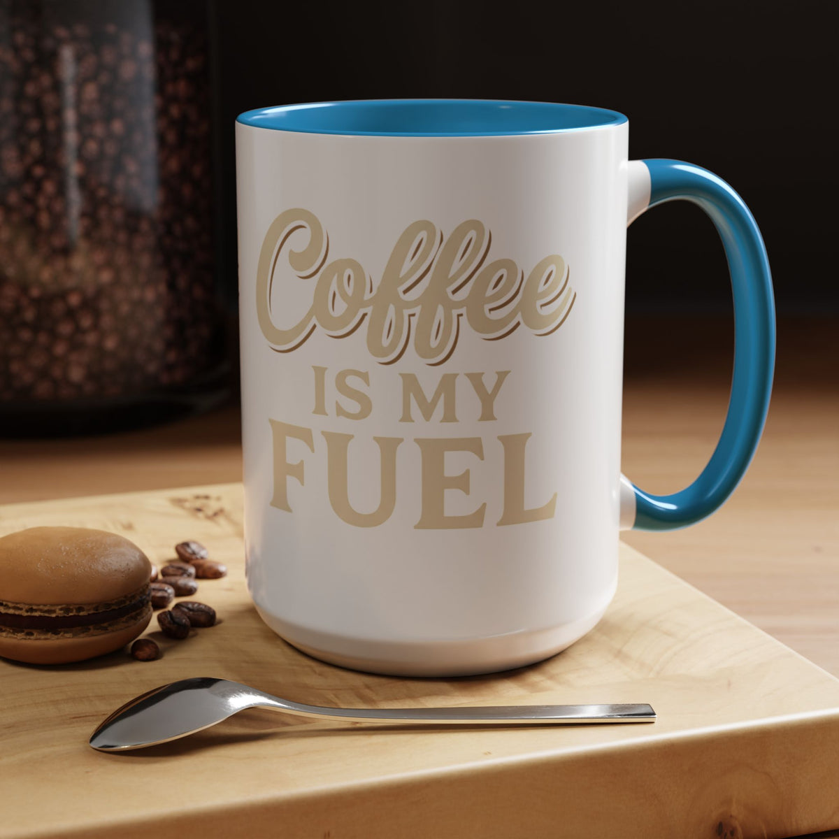 Coffee Is My Fuel Accent Coffee Mug — 11/15oz Ceramic Gift for Coffee Lovers