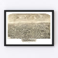 Vintage Map of Newton, Massachusetts 1897