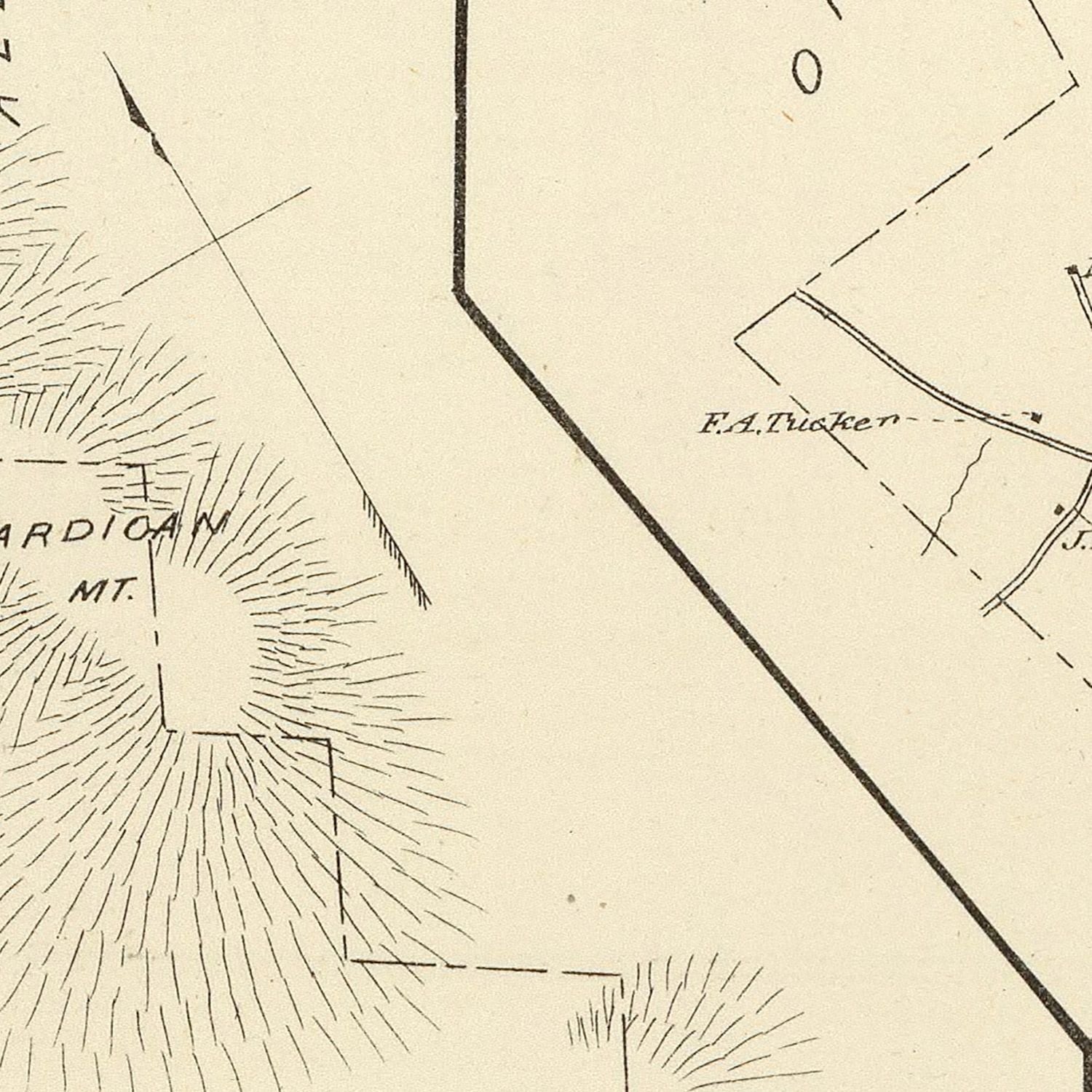 Vintage Map of Alexandria, New Hampshire 1892