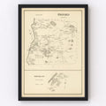 Vintage Map of Orford, New Hampshire 1892