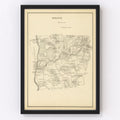 Vintage Map of Lebanon, New Hampshire 1892