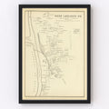 Vintage Map of West Lebanon, New Hampshire 1892