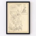 Vintage Map of Ellsworth, New Hampshire 1892