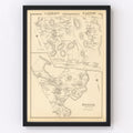 Vintage Map of Easton, New Hampshire 1892