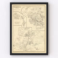 Vintage Map of Campton, New Hampshire 1892