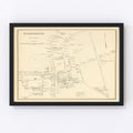 Vintage Map of Hanover, New Hampshire 1892