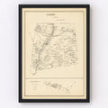 Vintage Map of Lisbon, New Hampshire 1892