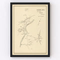 Vintage Map of Gonic, New Hampshire 1892