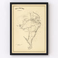 Vintage Map of Rollinsford, New Hampshire 1892