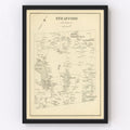 Vintage Map of Strafford, New Hampshire 1892