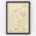 Vintage Map of Gilmanton, New Hampshire 1892