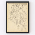 Vintage Map of Gilford, New Hampshire 1892