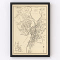 Vintage Map of Lakeport, New Hampshire 1892