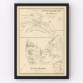 Vintage Map of Center Harbor, New Hampshire 1892