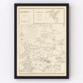 Vintage Map of Sandwich, New Hampshire 1892