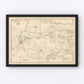 Vintage Map of Effingham, New Hampshire 1892