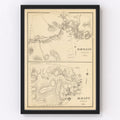 Vintage Map of Albany, New Hampshire 1892