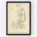 Vintage Map of Lancaster, New Hampshire 1892