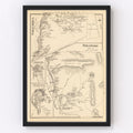 Vintage Map of Columbia, New Hampshire 1892
