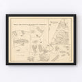 Vintage Map of Millsfield, New Hampshire 1892