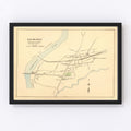 Vintage Map of East Hartford, Connecticut 1893