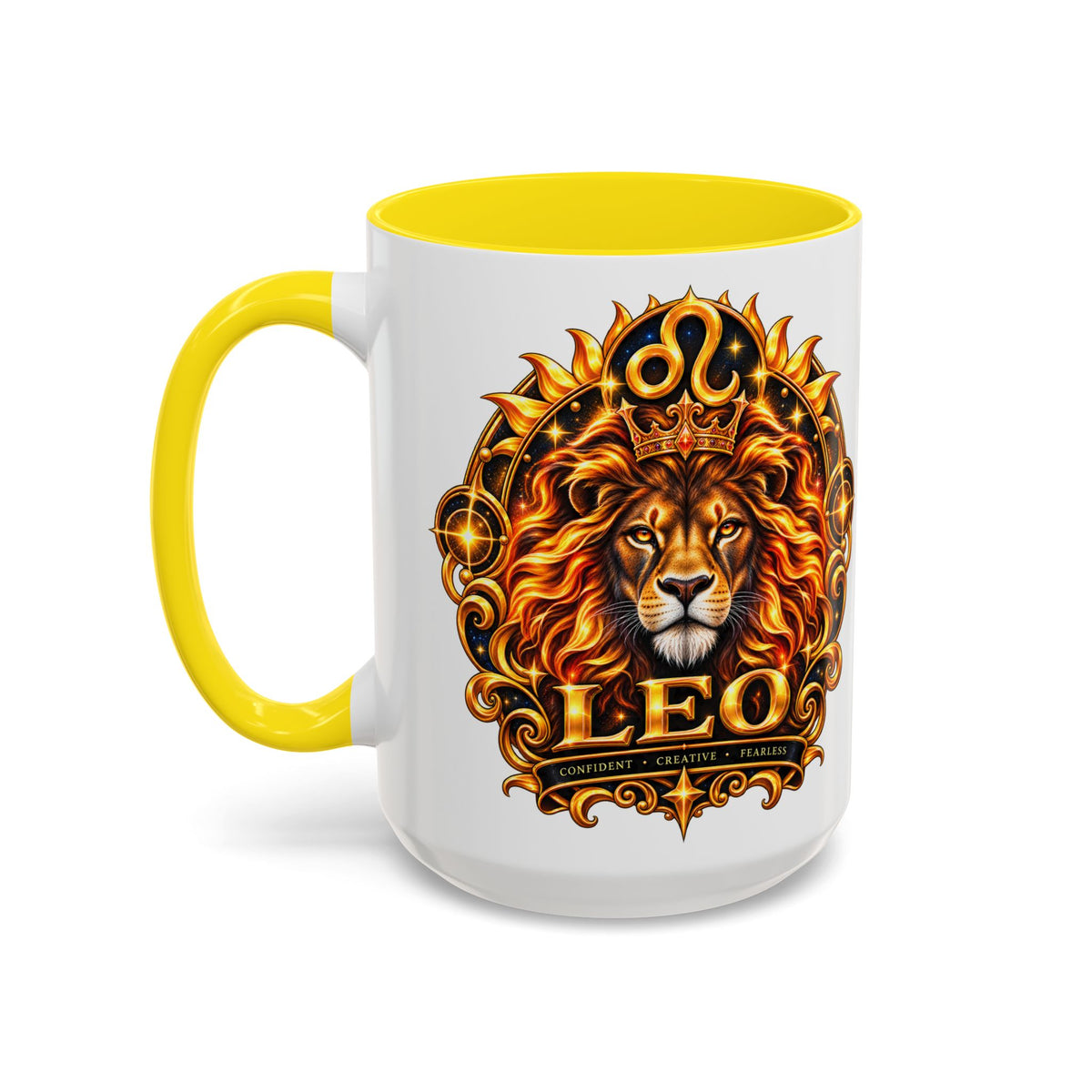 Leo Zodiac Lion Coffee Mug — Astrological Birthday Gift (11/15oz)