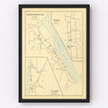 Vintage Map of Haddam, Connecticut 1893