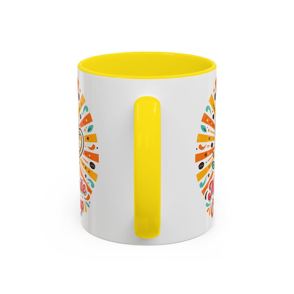 My Favorite Coffee Cup Accent Mug — Colorful Ceramic Coffee Mug (11/15oz)