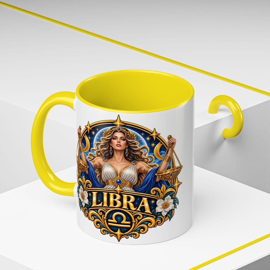 Libra Zodiac Coffee Mug – Elegant Horoscope Astrology Gift (11/15oz)