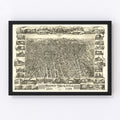 Vintage Map of Boston Highlands, Massachusetts 1888