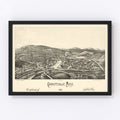 Vintage Map of Graniteville, Massachusetts 1886