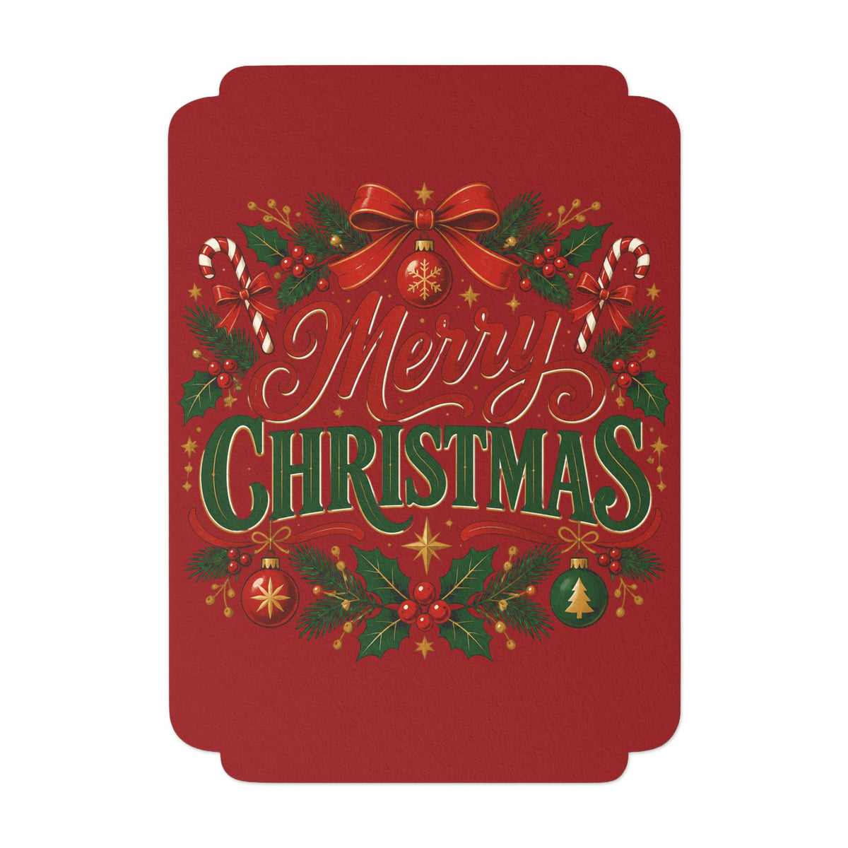 Merry Christmas Holiday Greeting Card
