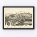 Vintage Map of Housatonic, Massachusetts 1890