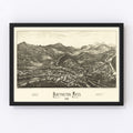 Vintage Map of Huntington, Massachusetts 1886